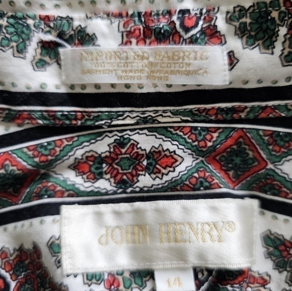 John Henry button up men's 14 - Picture 4 of 5